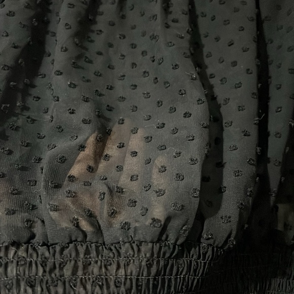 Sheer Crop Long Sleeve Top - Picture 2 of 5